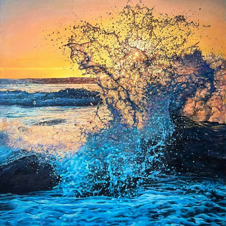 Original Expressionism Seascape Paintings by Daria Dudochnykova