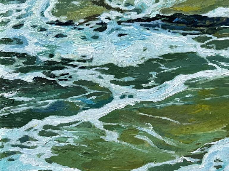 Original Impressionism Seascape Painting by DARIA DUDOCHNYKOVA