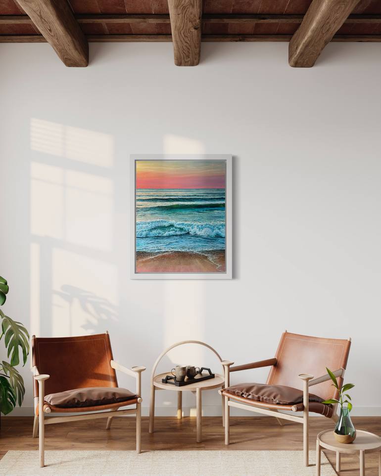 Original Impressionism Seascape Painting by Daria Dudochnykova