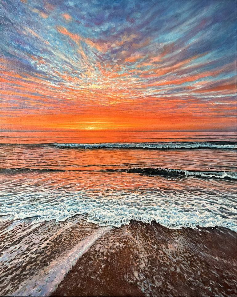 Original Impressionism Seascape Paintings by Daria Dudochnykova