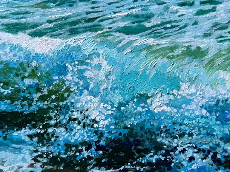 Original Impressionism Seascape Painting by Daria Dudochnykova