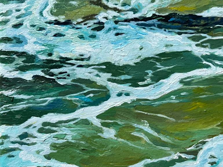 Original Impressionism Seascape Painting by Daria Dudochnykova