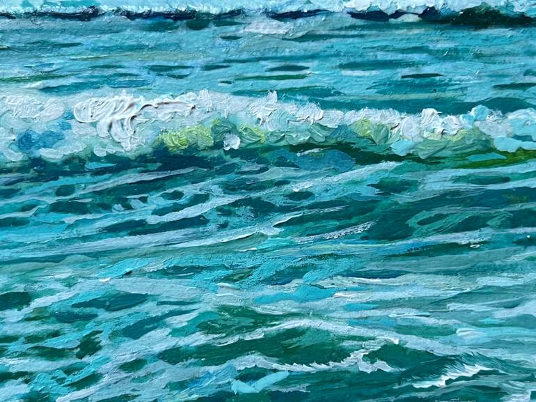 Original Impressionism Seascape Painting by Daria Dudochnykova
