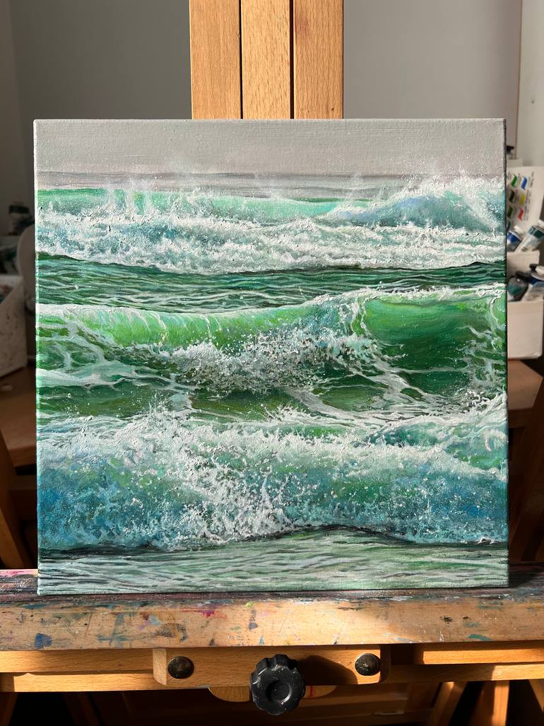 Original Classicism Seascape Painting by Daria Dudochnykova