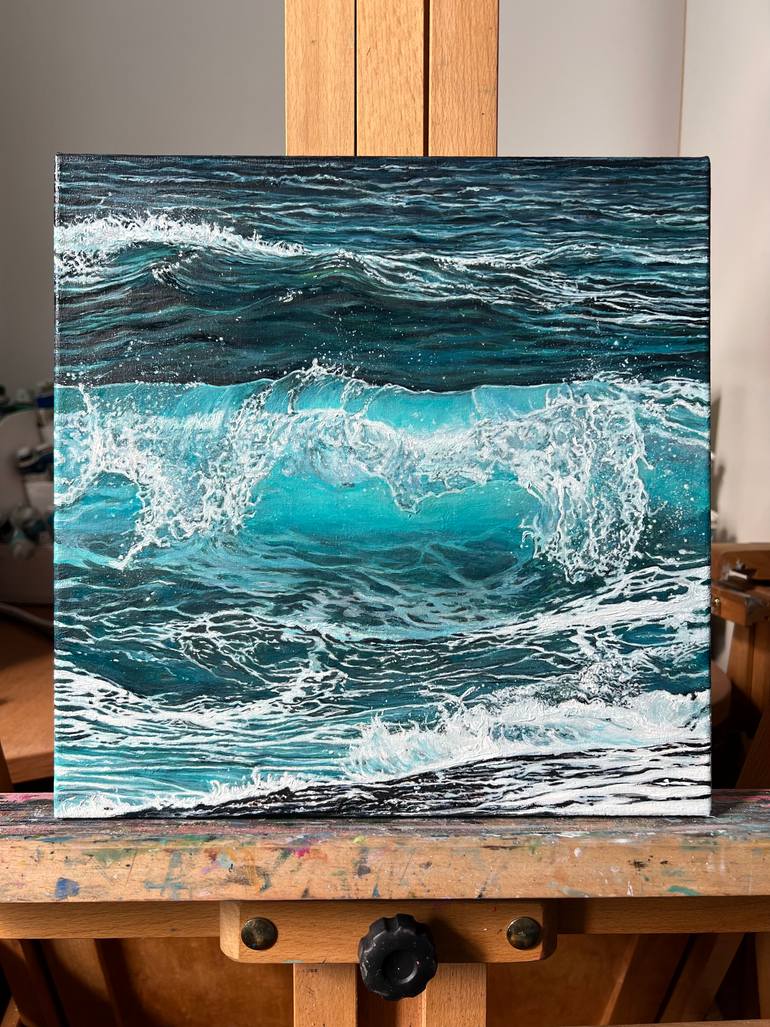 Original Classicism Seascape Painting by Daria Dudochnykova