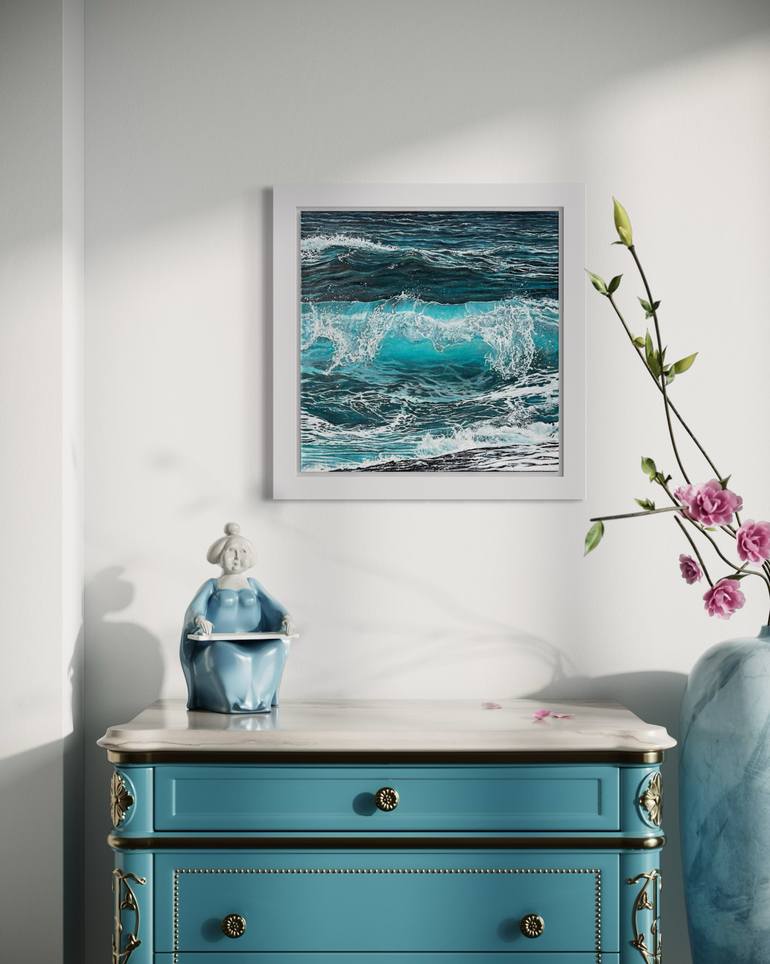 Original Classicism Seascape Painting by Daria Dudochnykova