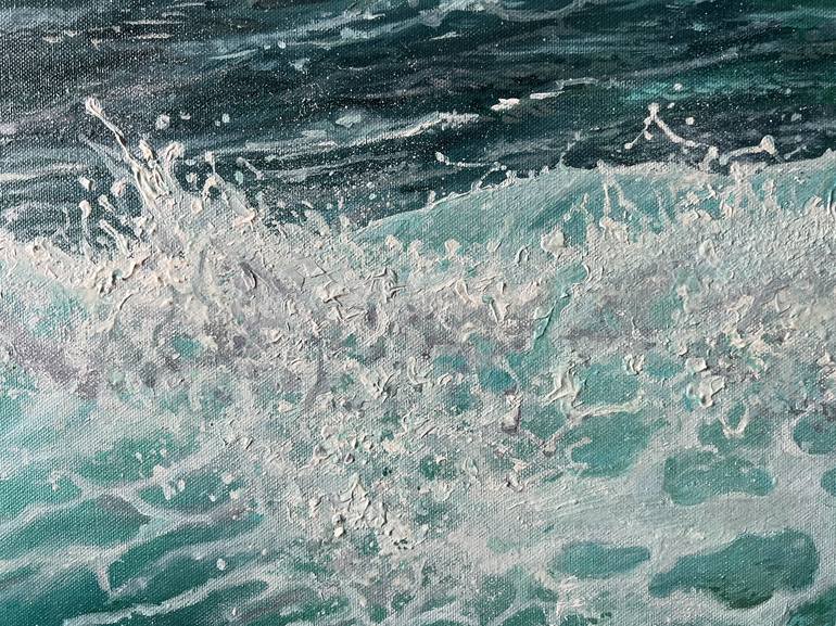 Original Expressionism Seascape Painting by DARIA DUDOCHNYKOVA