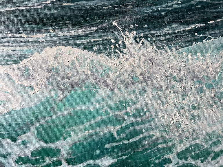 Original Expressionism Seascape Painting by DARIA DUDOCHNYKOVA