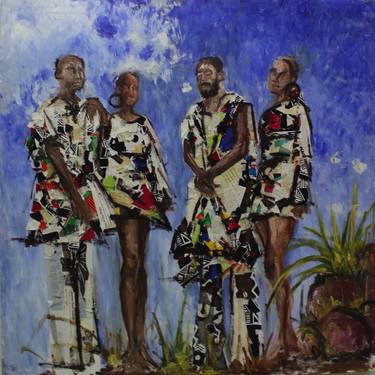 Original Expressionism Culture Paintings by stephen aifegha