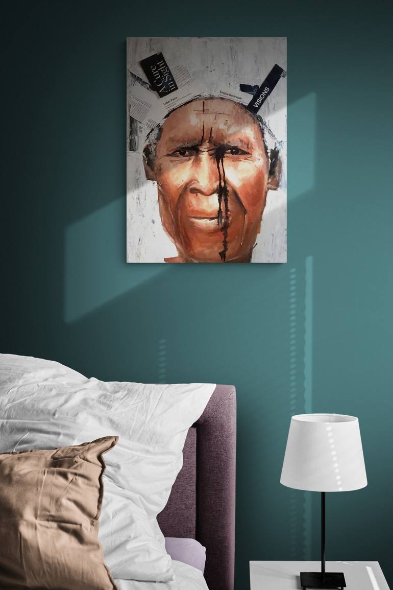 Original Expressionism Pop Culture/Celebrity Painting by Stephen Aifegha