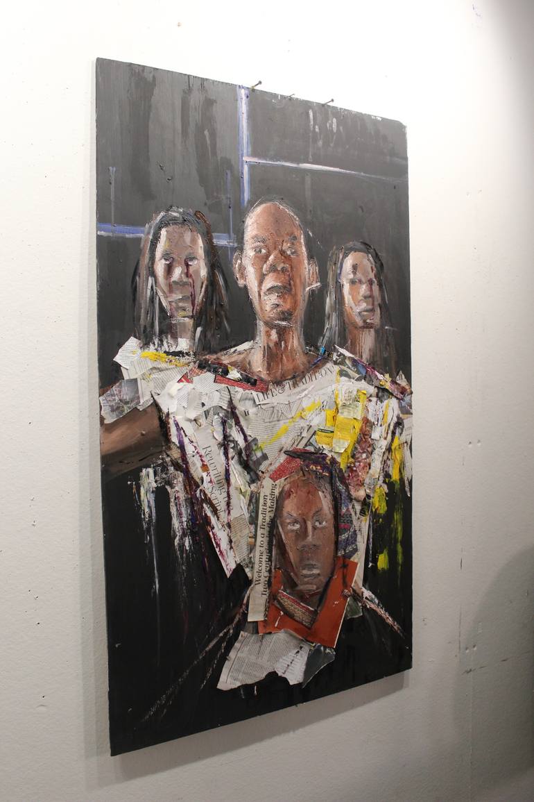 Original Conceptual Political Painting by stephen aifegha