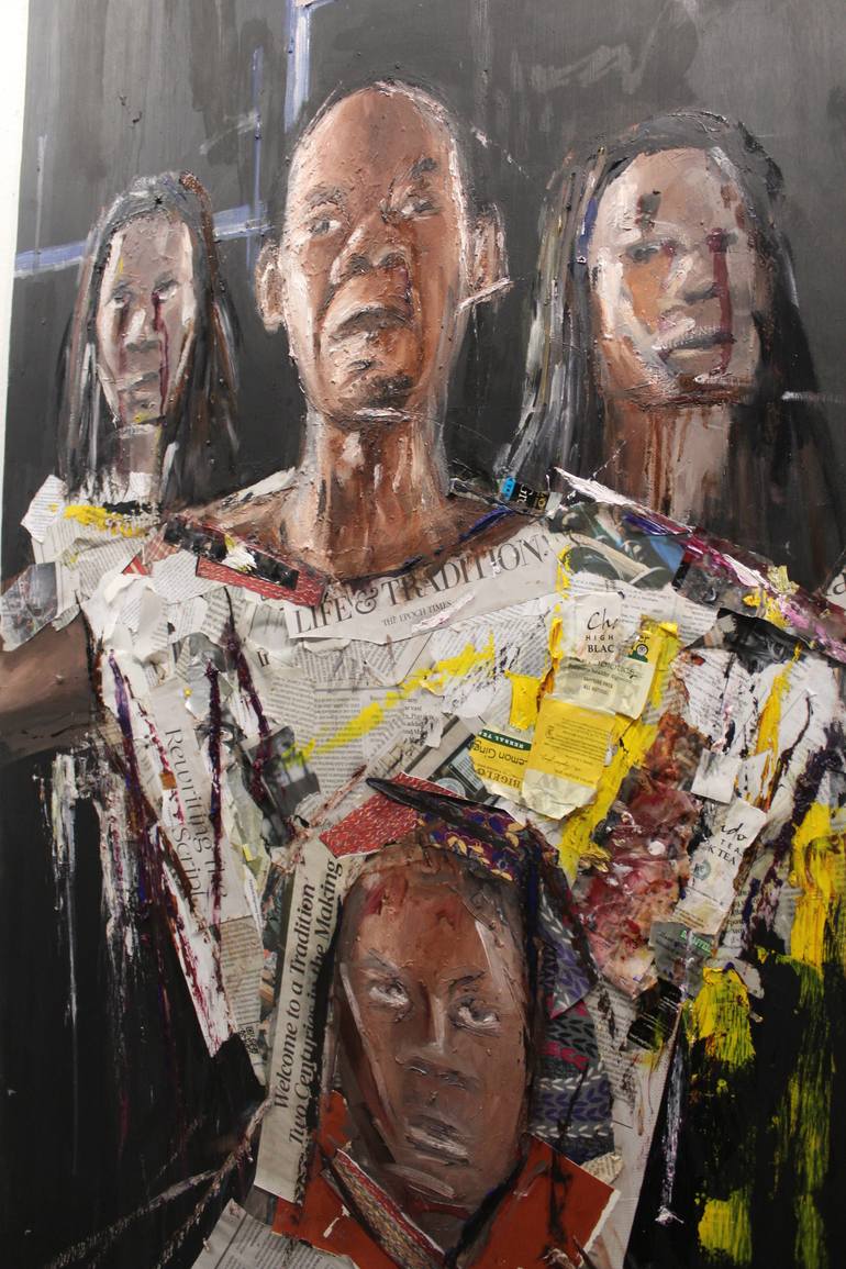 Original Conceptual Politics Painting by Stephen Aifegha