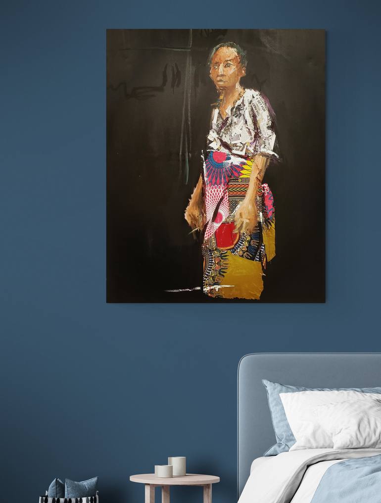 Original Abstract Expressionism Pop Culture/Celebrity Painting by Stephen Aifegha
