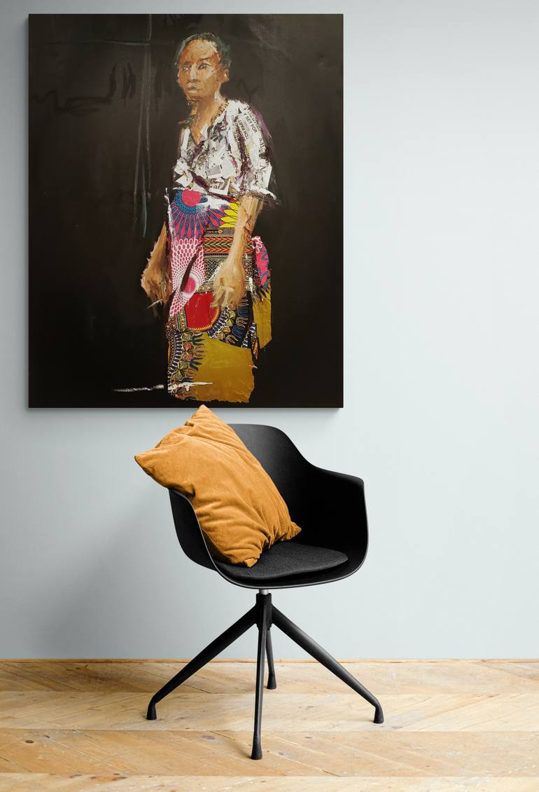 Original Abstract Expressionism Pop Culture/Celebrity Painting by Stephen Aifegha