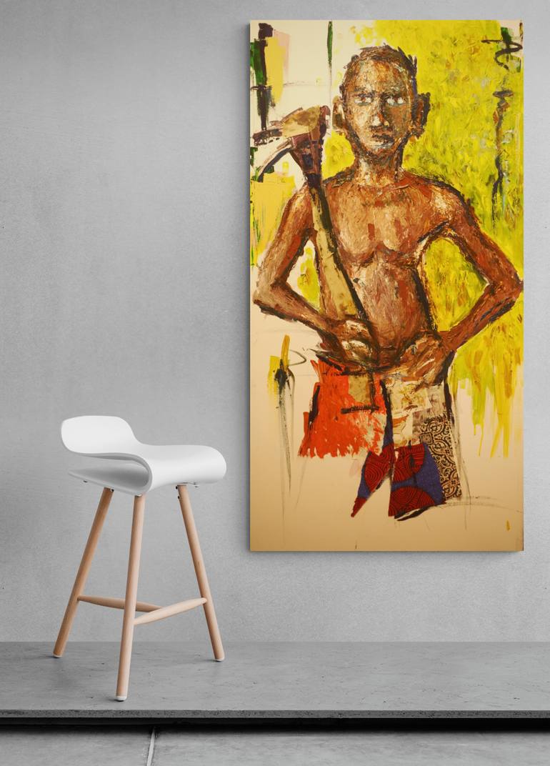 Original Conceptual Politics Painting by Stephen Aifegha