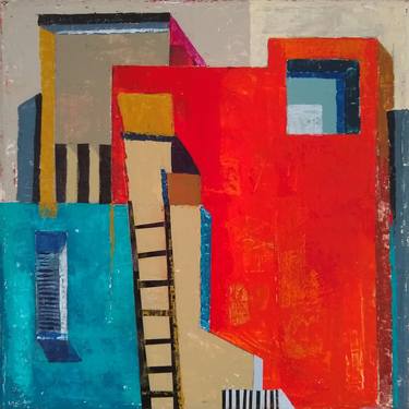 Print of Abstract Architecture Paintings by Mercedes Rosell