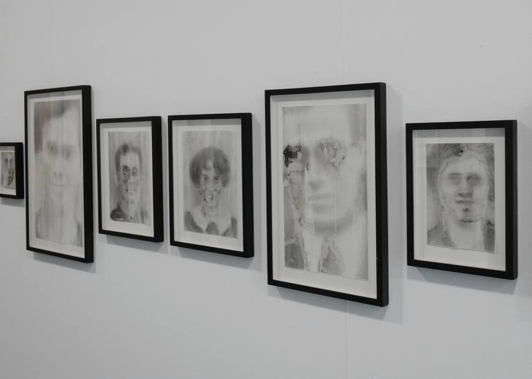 Original Abstract Expressionism People Drawing by Paul Mcparland