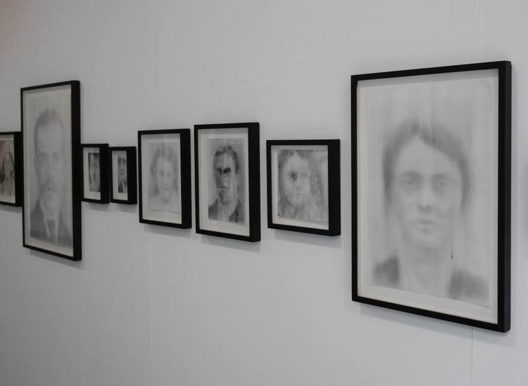 Original Abstract Expressionism People Drawing by Paul Mcparland