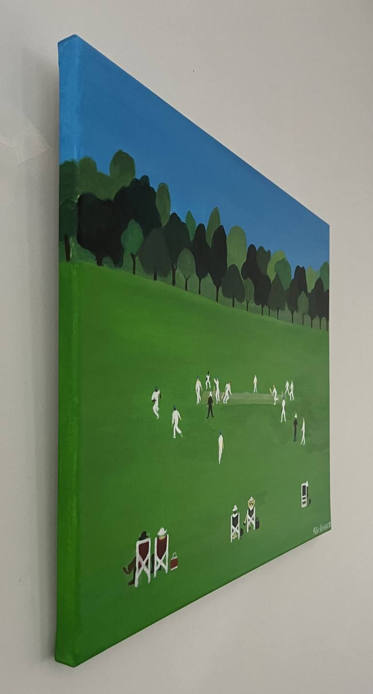 Original Documentary Sport Painting by Peter Kruger