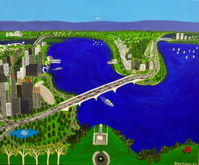 Perth Painting by Peter Kruger Saatchi Art