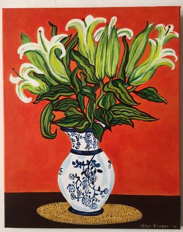 Print of Figurative Floral Paintings by Peter Kruger