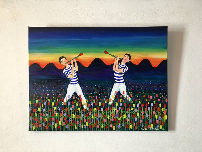 Original Figurative Fantasy Painting by Peter Kruger
