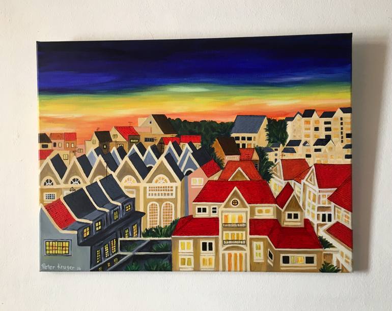 Original Figurative Landscape Painting by Peter Kruger