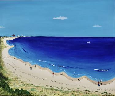 Print of Impressionism Beach Paintings by Peter Kruger