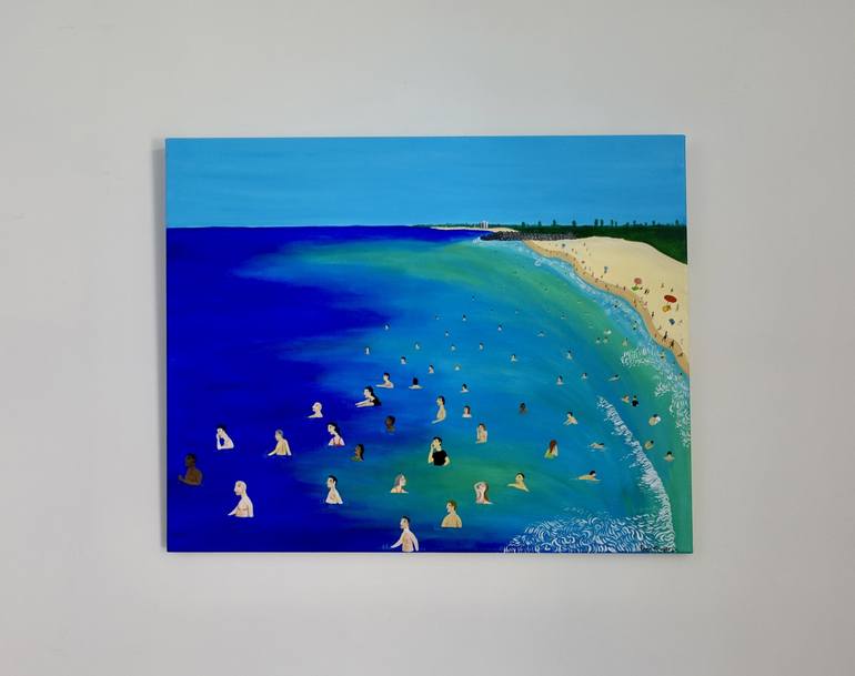 Original Beach Painting by Peter Kruger