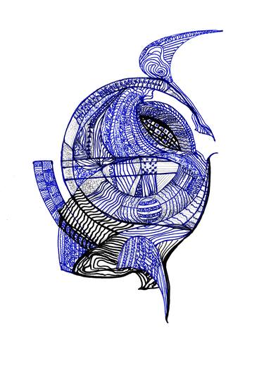 Print of Abstract Fish Drawings by Yusr Alobe