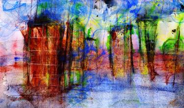 Print of Abstract Expressionism Cities Paintings by Yusr Alobe