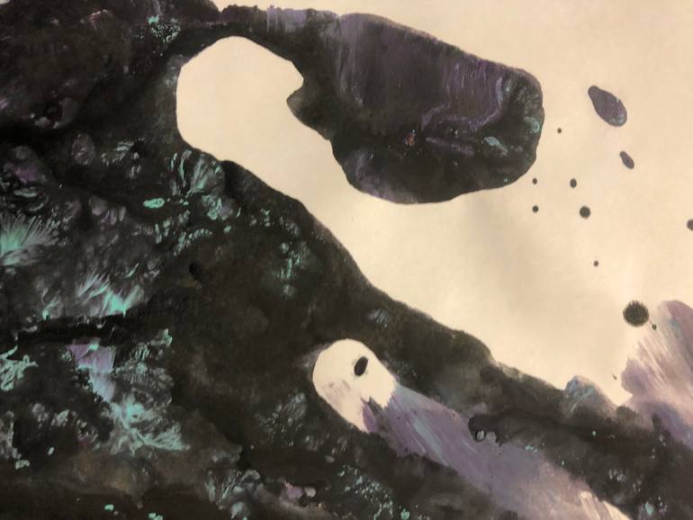 Original Conceptual Abstract Painting by Naoko Benom-Miura