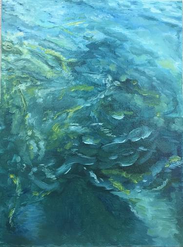 Print of Abstract Expressionism Seascape Paintings by Iryna Rankich