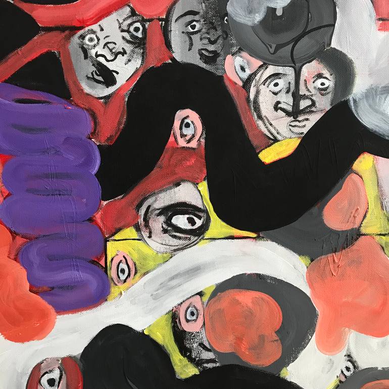 Original Abstract Expressionism Abstract Painting by Fabio Angelo Bisceglie