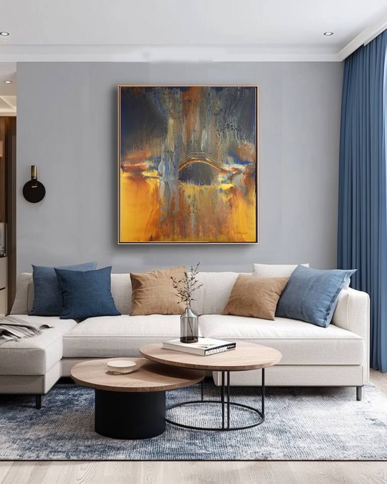 Original Abstract Expressionism Abstract Painting by Olena Golembovska