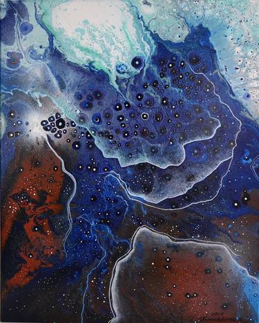 Original Abstract Outer Space Paintings by Olena Golembovska