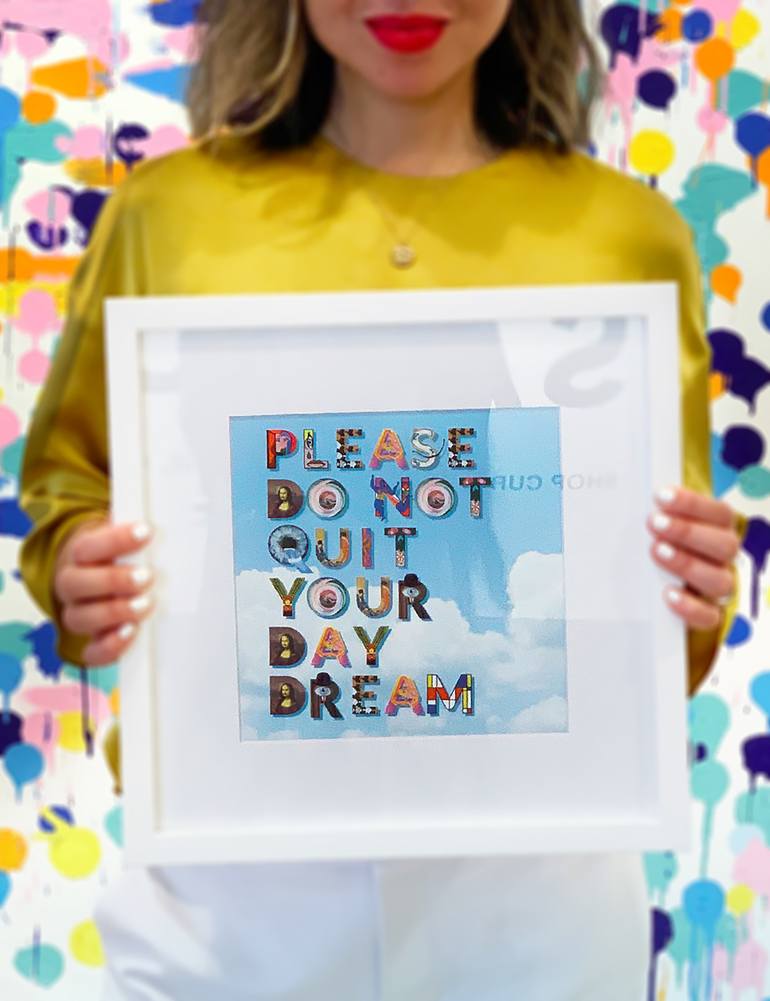 Original Illustration Typography Mixed Media by Mary Lai