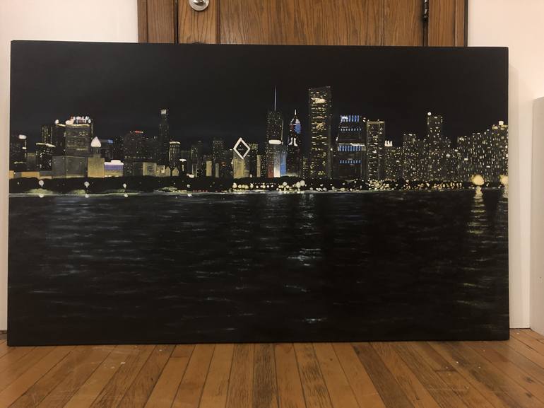 Original Figurative Cities Painting by Brendan Kramp