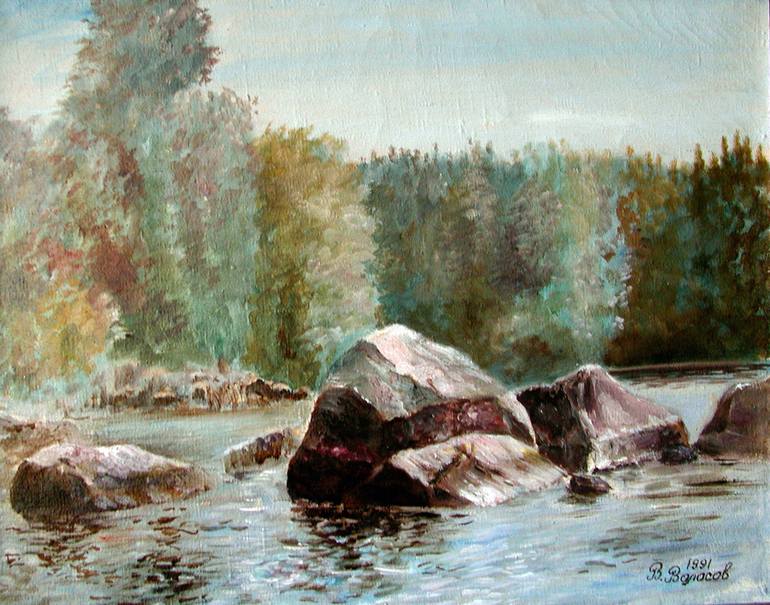 Print of Impressionism Landscape Paintings by Vladimir Volosov