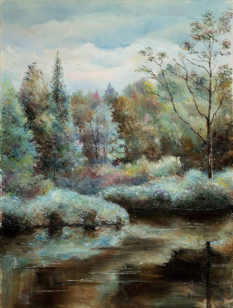 Print of Fine Art Landscape Paintings by Vladimir Volosov