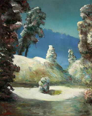 Original Expressionism Landscape Paintings by Vladimir Volosov