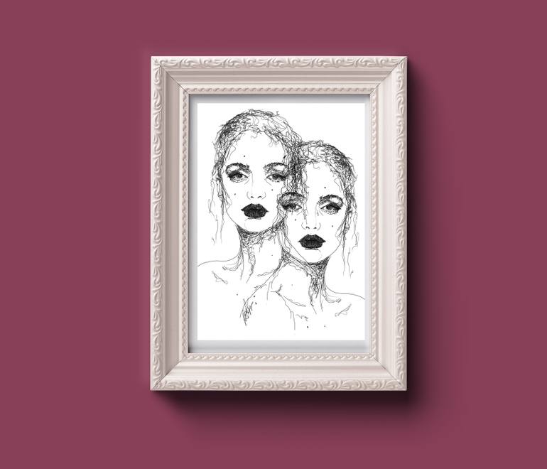 Original Black & White Women Digital by Renáta Pethő
