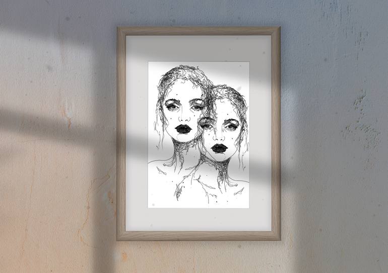 Original Black & White Women Digital by Renáta Pethő