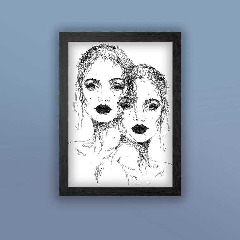 Original Black & White Women Digital by Renáta Pethő