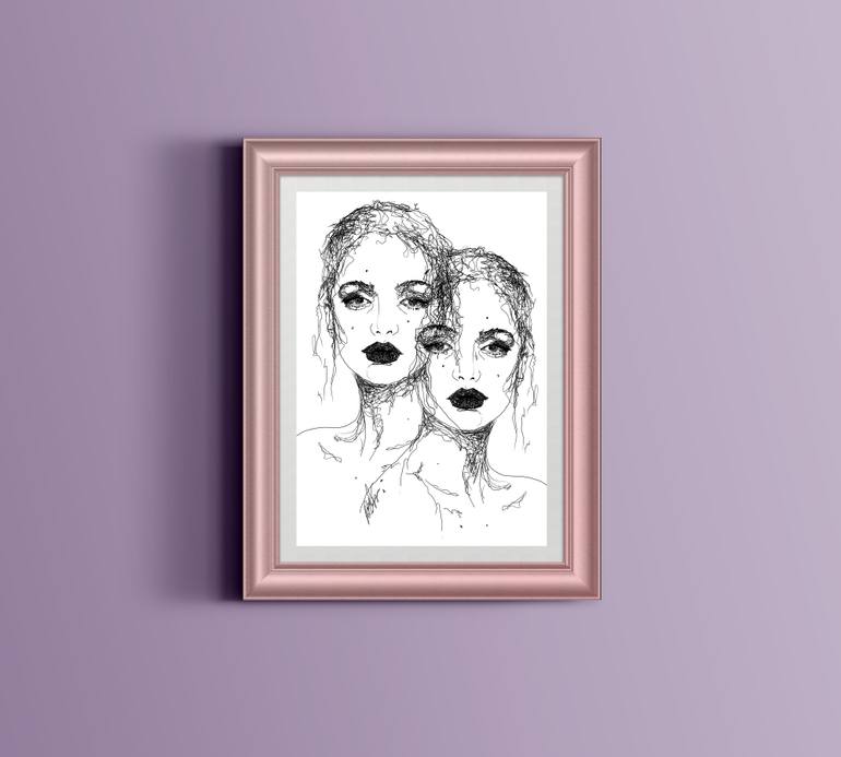 Original Black & White Women Digital by Renáta Pethő