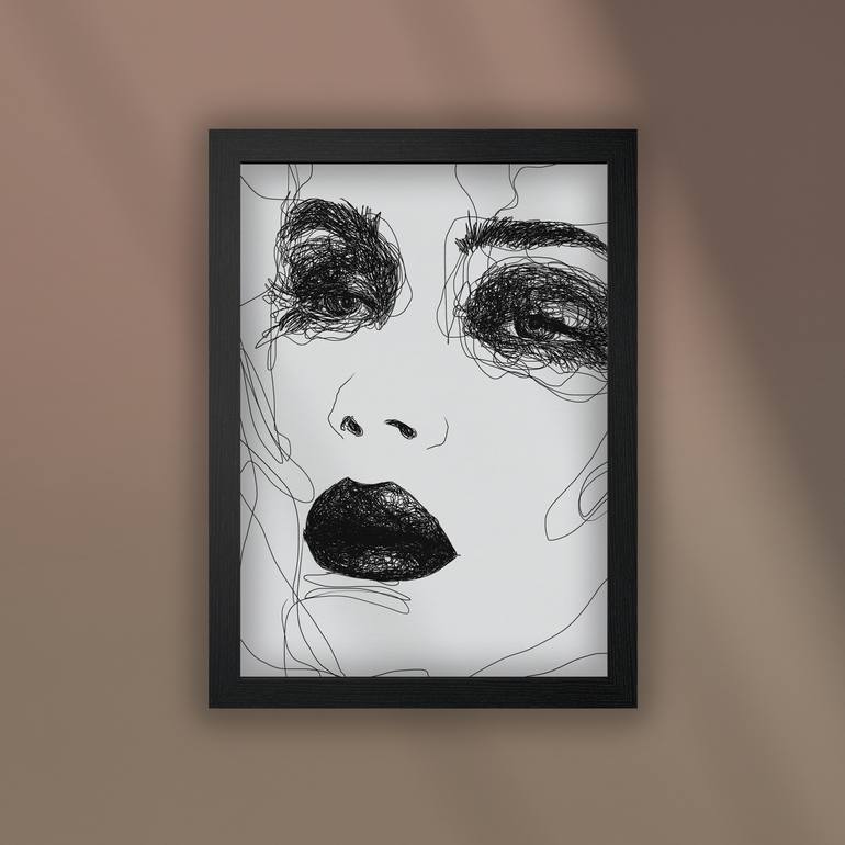 Original Black & White Fashion Digital by Renáta Pethő