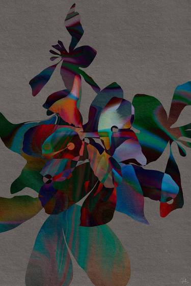Original Contemporary Floral Digital by Renáta Pethő