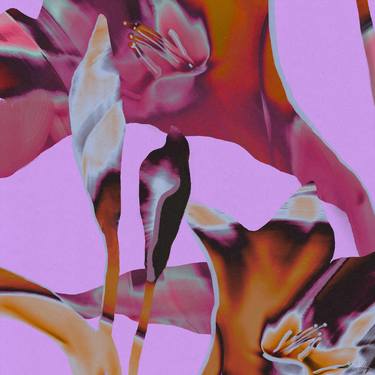 Original Contemporary Floral Digital by Renáta Pethő