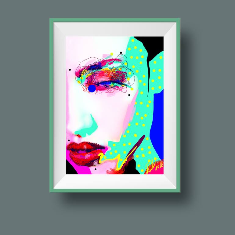 Original Illustration Women Digital by Renáta Pethő