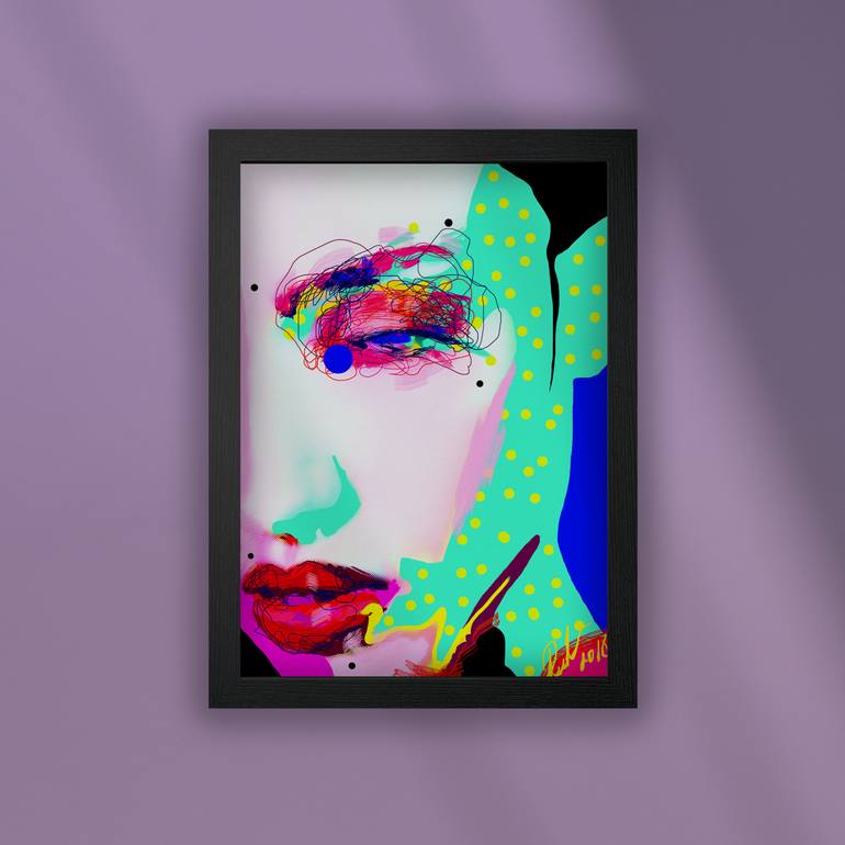 Original Illustration Women Digital by Renáta Pethő